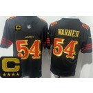 Men's San Francisco 49ers #54 Fred Warner Limited Black Rivalries Captain Patch FUSE Vapor Jersey