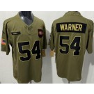 Men's San Francisco 49ers #54 Fred Warner Limited Green 2025 Salute To Service Jersey