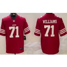 Men's San Francisco 49ers #71 Trent Williams Limited Red Vapor Jersey