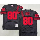 Men's San Francisco 49ers #80 Jerry Rice Black 1994 Throwback Jersey