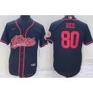 Men's San Francisco 49ers #80 Jerry Rice Black Baseball Jersey