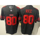 Men's San Francisco 49ers #80 Jerry Rice Limited Black FUSE Vapor Jersey