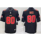 Men's San Francisco 49ers #80 Jerry Rice Limited Black Fashion Vapor Jersey