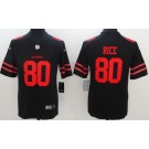 Men's San Francisco 49ers #80 Jerry Rice Limited Black Vapor Untouchable Jersey