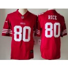 Men's San Francisco 49ers #80 Jerry Rice Limited Red FUSE Vapor Jersey