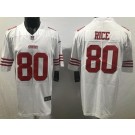 Men's San Francisco 49ers #80 Jerry Rice Limited White Vapor Jersey
