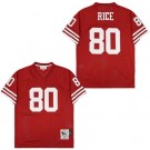 Men's San Francisco 49ers #80 Jerry Rice Red Throwback Jersey