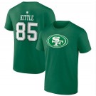 Men's San Francisco 49ers #85 George Kittle Green St Patrick's Day Icon T-Shirt