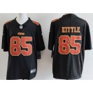 Men's San Francisco 49ers #85 George Kittle Limited Black Fashion Vapor Jersey