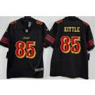 Men's San Francisco 49ers #85 George Kittle Limited Black Rivalries Vapor Jersey
