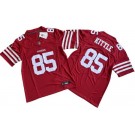 Men's San Francisco 49ers #85 George Kittle Limited Red FUSE Vapor Jersey