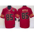 Men's San Francisco 49ers #85 George Kittle Limited Red Gold 75th Vapor Jersey