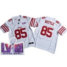 Men's San Francisco 49ers #85 George Kittle Limited White FUSE LVIII Super Bowl Vapor Jersey
