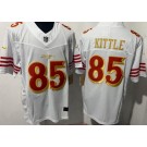 Men's San Francisco 49ers #85 George Kittle Limited White Rivalries FUSE Vapor Jersey