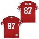 Men's San Francisco 49ers #87 Dwight Clark Red Throwback Jersey