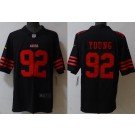 Men's San Francisco 49ers #92 Chase Young Limited Black FUSE Vapor Jersey