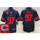 Men's San Francisco 49ers #97 Nick Bosa Limited Black C Patch Vapor Jersey