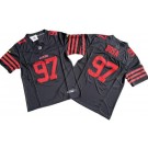 Men's San Francisco 49ers #97 Nick Bosa Limited Black FUSE Vapor Jersey