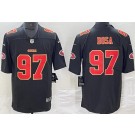 Men's San Francisco 49ers #97 Nick Bosa Limited Black Fashion Vapor Jersey