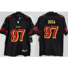 Men's San Francisco 49ers #97 Nick Bosa Limited Black Rivalries Vapor Jersey