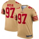 Men's San Francisco 49ers #97 Nick Bosa Limited Gold Inverted 2022 Vapor Jersey
