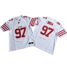 Men's San Francisco 49ers #97 Nick Bosa Limited White FUSE Vapor Jersey
