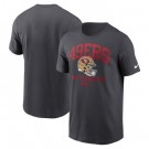 Men's San Francisco 49ers Anthracite Helmet Essential T Shirt