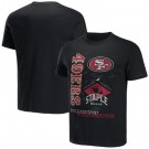Men's San Francisco 49ers Black NFL x Staple World Renowned T Shirt