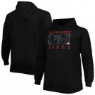 Men's San Francisco 49ers Black Printed Pullover Hoodie 302583