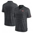 Men's San Francisco 49ers Black Sideline Lock Up Victory Performance Polo