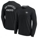 Men's San Francisco 49ers Black Super Soft Long Sleeve T Shirt