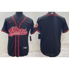 Men's San Francisco 49ers Blank Black Baseball Jersey