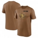 Men's San Francisco 49ers Brown 2023 Salute To Service Legend Performance T Shirt