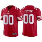 Men's San Francisco 49ers Customized Limited Red 2022 Vapor Jersey