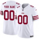 Men's San Francisco 49ers Customized Limited White FUSE Vapor Jersey