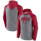 Men's San Francisco 49ers Gray By Design Raglan Pullover Hoodie