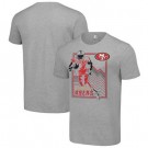 Men's San Francisco 49ers Gray Graphic Shield Logo T Shirt