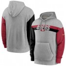 Men's San Francisco 49ers Gray Heathered Heritage Tri Blend Pullover Hoodie