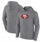 Men's San Francisco 49ers Gray Primary Logo Long Sleeve T Shirt Hoodie