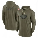 Men's San Francisco 49ers Olive 2022 Salute to Service Tonal Pullover Hoodie