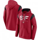 Men's San Francisco 49ers Red Call The Shot Pullover Hoodie