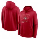 Men's San Francisco 49ers Red City Code Club Fleece Pullover Hoodie
