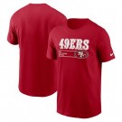 Men's San Francisco 49ers Red Division Essential T Shirt