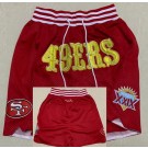 Men's San Francisco 49ers Red Just Don Shorts