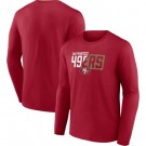 Men's San Francisco 49ers Red NFL x Bud Light Long Sleeve T Shirt