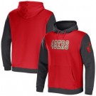 Men's San Francisco 49ers Red NFL x Darius Rucker Collection Colorblock Pullover Hoodie