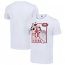 Men's San Francisco 49ers White Graphic Shield Logo T Shirt