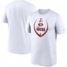 Men's San Francisco 49ers White Icon Legend Performance T Shirt