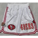 Men's San Francisco 49ers White Just Don Shorts