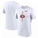 Men's San Francisco 49ers White Legend Icon Performance T Shirt